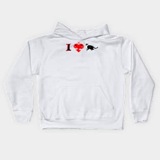 I Heart My cat Kids Hoodie